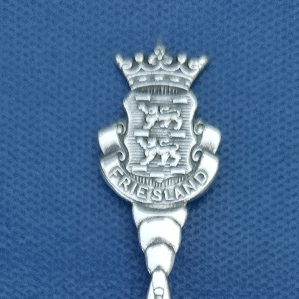 verzilverd lepeltje provincie Friesland (ARTI 90), Ophalen of Verzenden