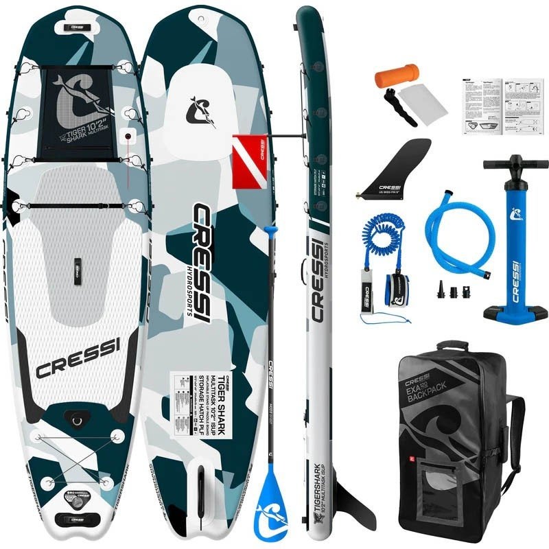 Cressi Tigershark Multitask 10"2 Sup set, Cressi, Nieuw, Ophalen of Verzenden, SUP-boards