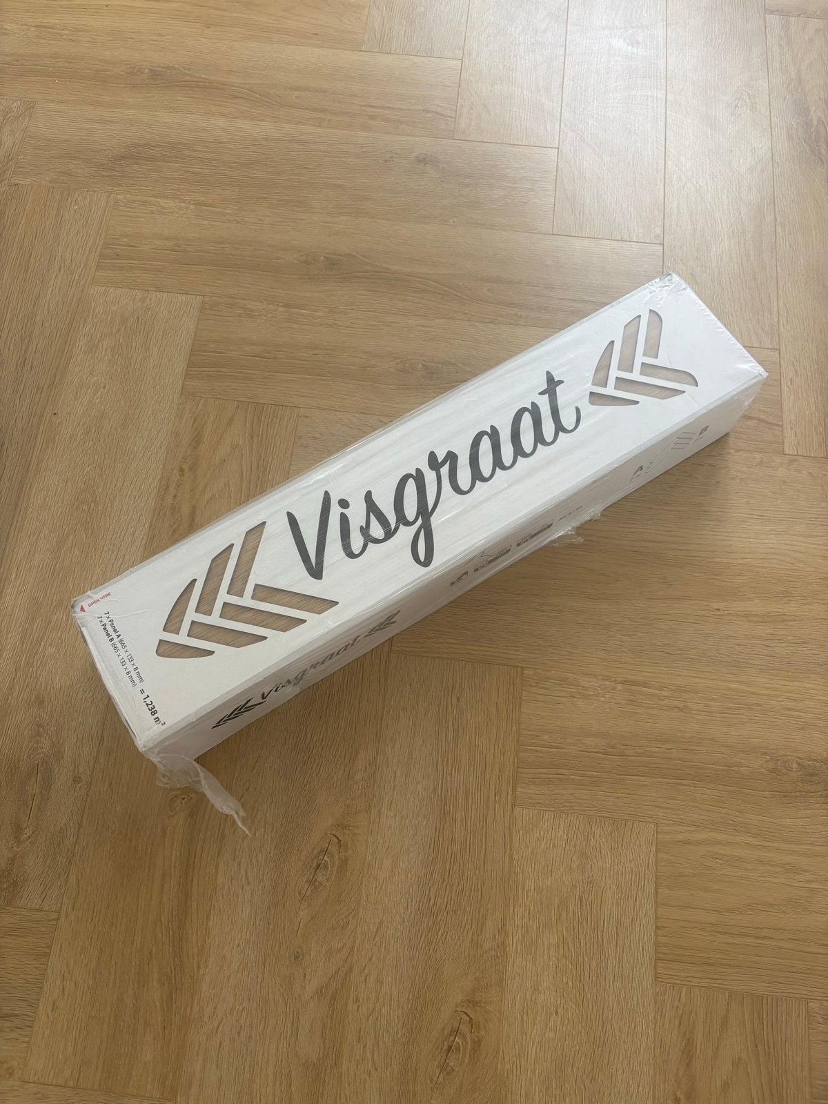 Visgraat Laminaat Vloer - 35m2 + veel snijstukken, Ophalen, Overige materialen, Minder dan 50 cm, Zo goed als nieuw