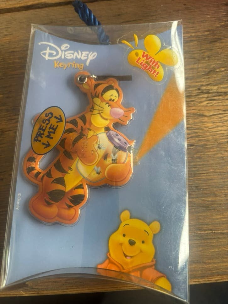New: Disney Tijgertje keyring with light! Winnie the Pooh, Ophalen, Nieuw
