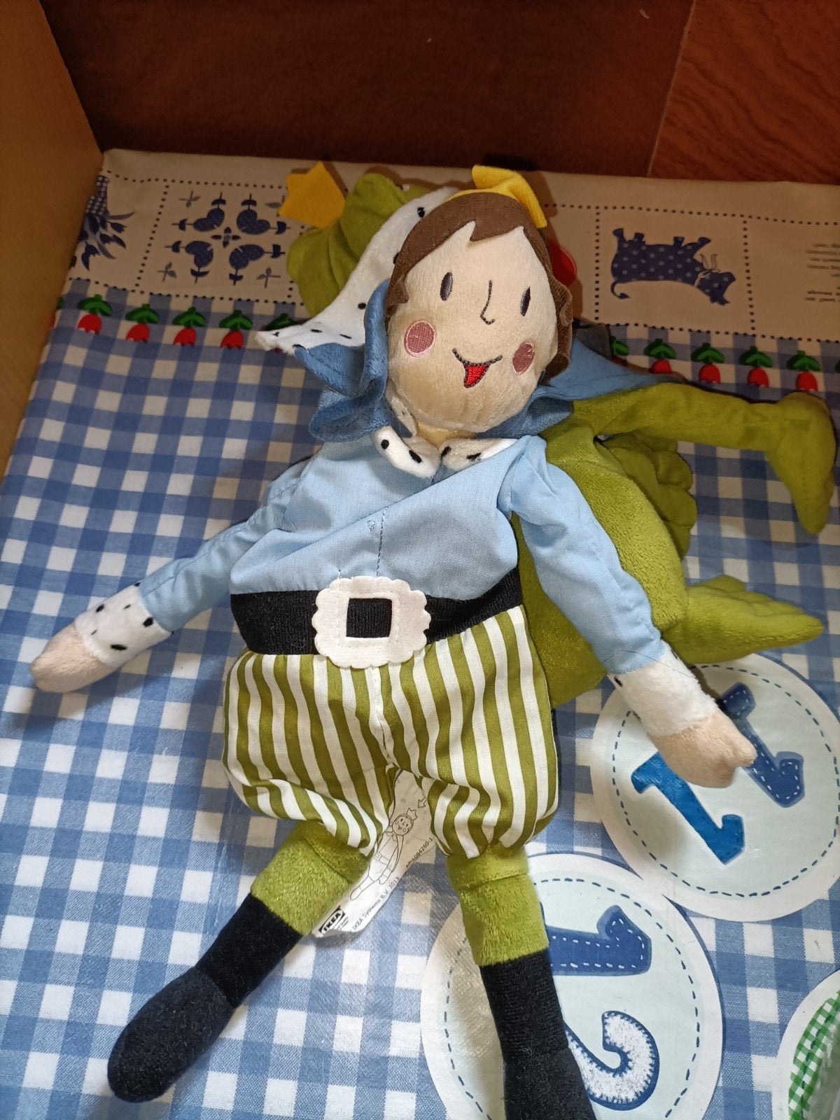 Ikea De kikker en de prins knuffel 38 cm groot, Ophalen of Verzenden, Zo goed als nieuw