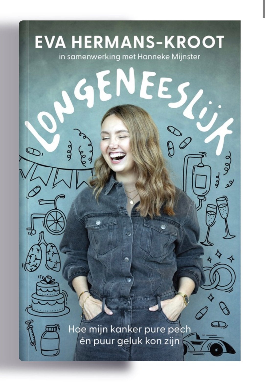 Longeneeslijk eva hermans -kroot boek, Ophalen of Verzenden, Zo goed als nieuw, Overige