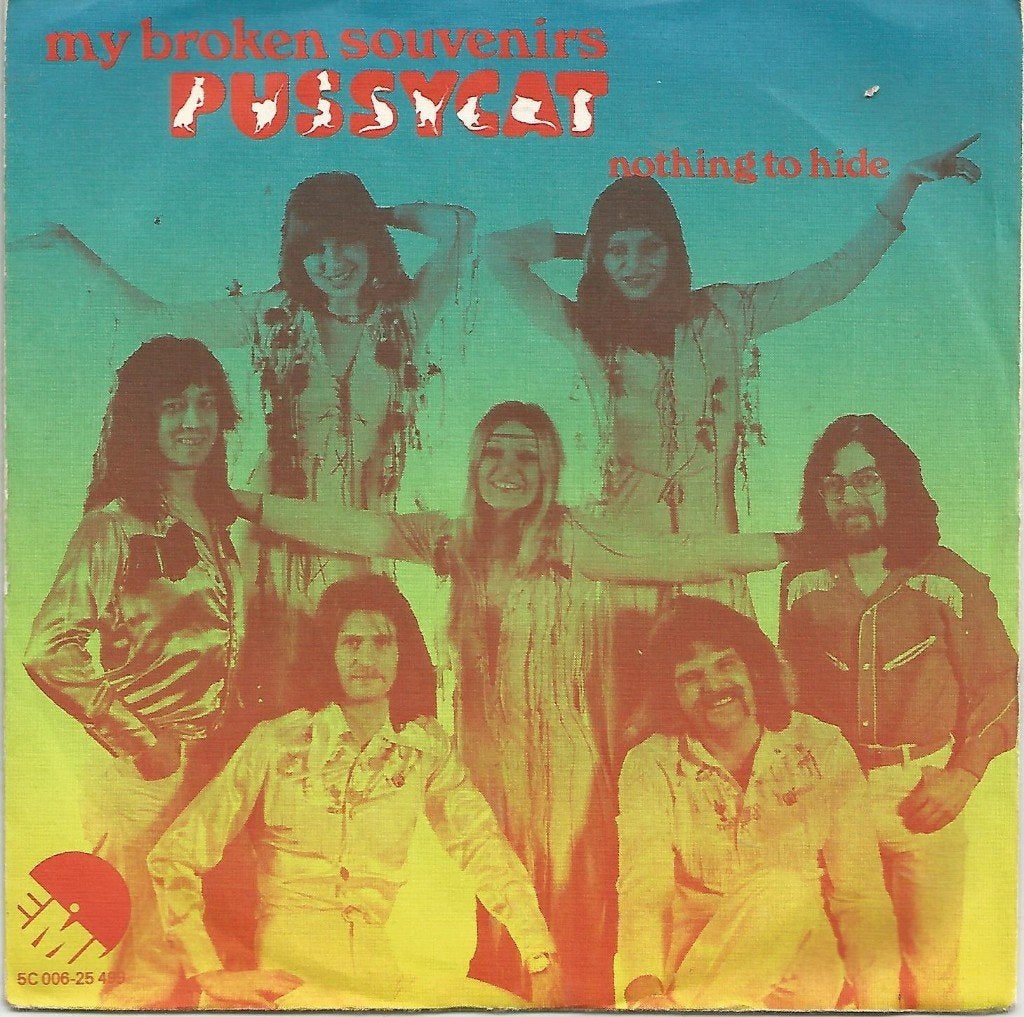 Pussycat ‎– My Broken Souvenirs (1977), Gebruikt, Fotohoes, 7 inch, Ophalen of Verzenden