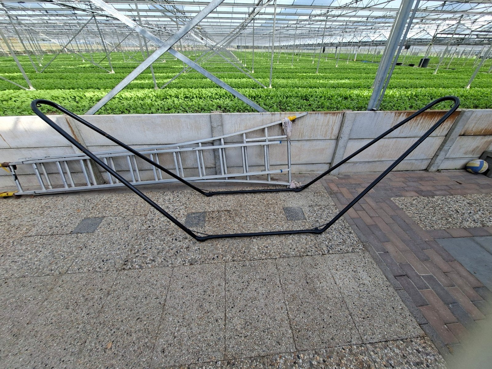 Hangmat met stander, Ophalen, Gebruikt, Eenpersoons, Met standaard
