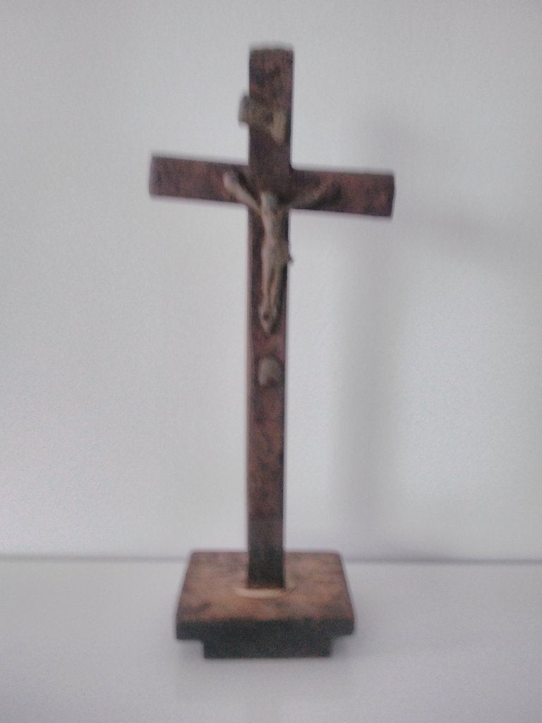 Antiek houten kruisje ca.22x9cm, Ophalen
