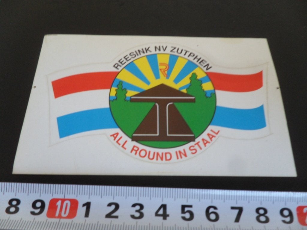 sticker Reesink NV Zutphen  All round in staal *, Ophalen of Verzenden, Zo goed als nieuw