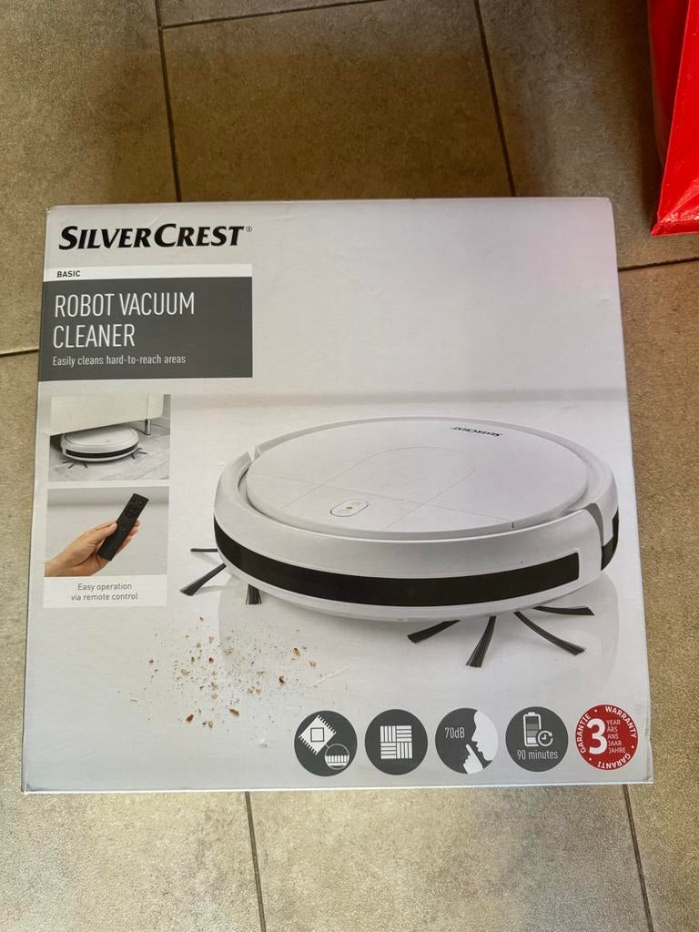 SilverCrest Robotstofzuiger - Nieuw in doos, Witgoed en Apparatuur, Stofzuigers, Ophalen, Nieuw, Reservoir, Robotstofzuiger