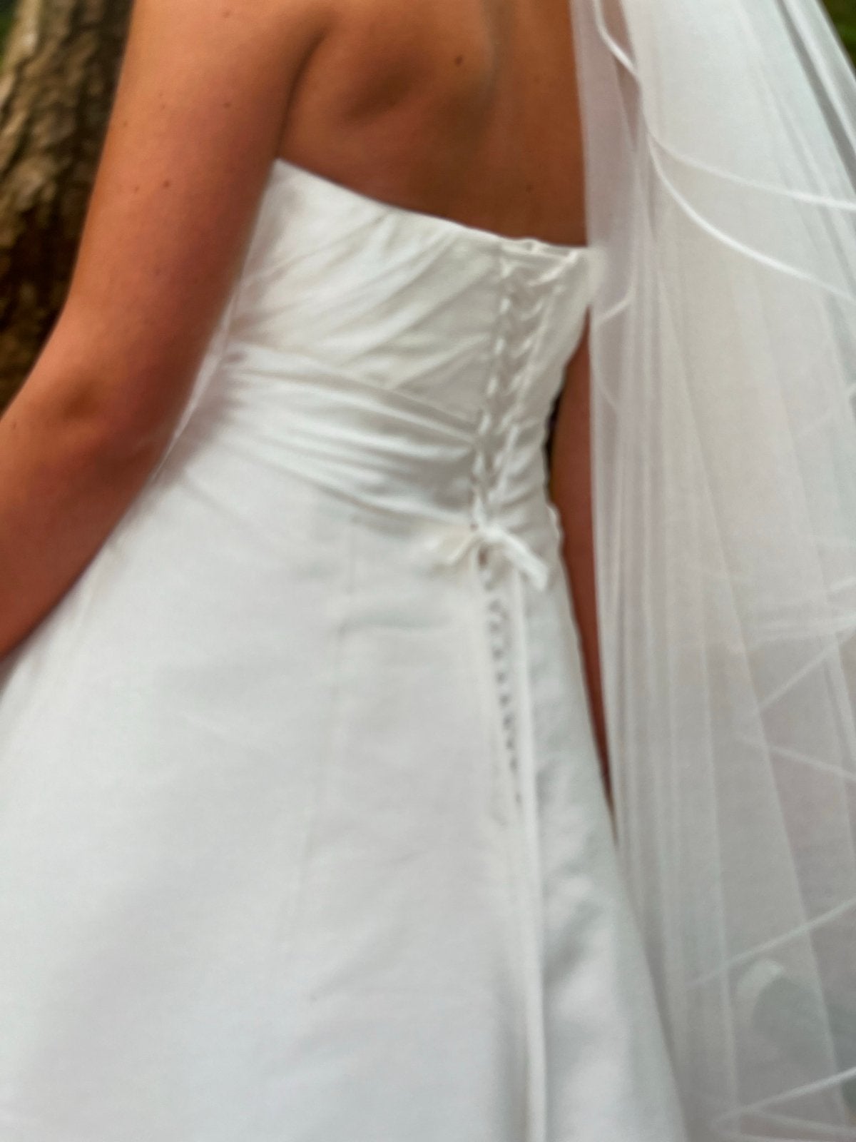 Trouwjurk Marylise Samantha 01 met hoepelrok en sluier, Ophalen of Verzenden, Zo goed als nieuw, Overige kleuren, Trouwjurk