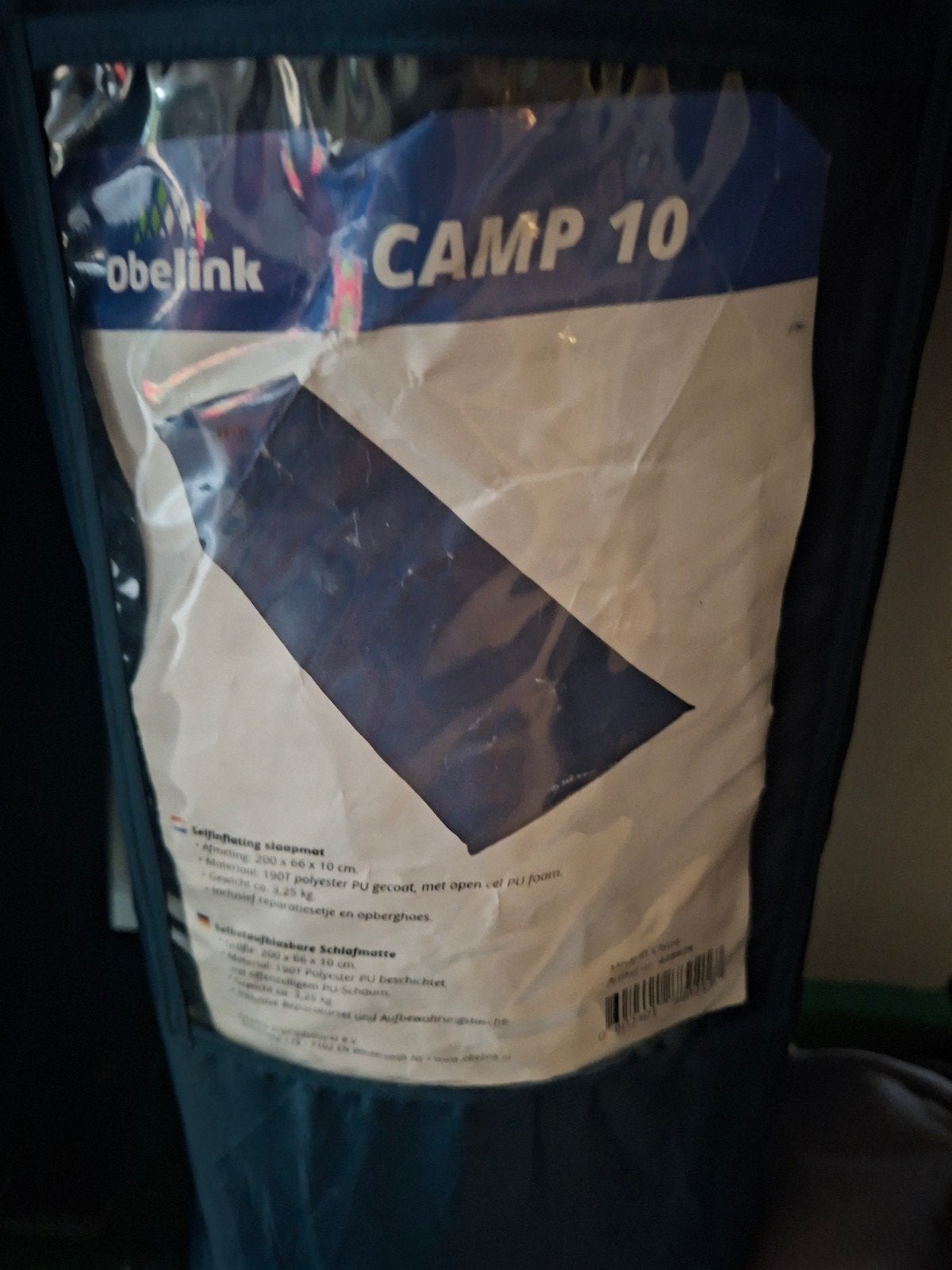 Obelink Camp 10 Zelfopblazende Slaapmat - 1-persoons, Ophalen, Zo goed als nieuw, 1-persoons