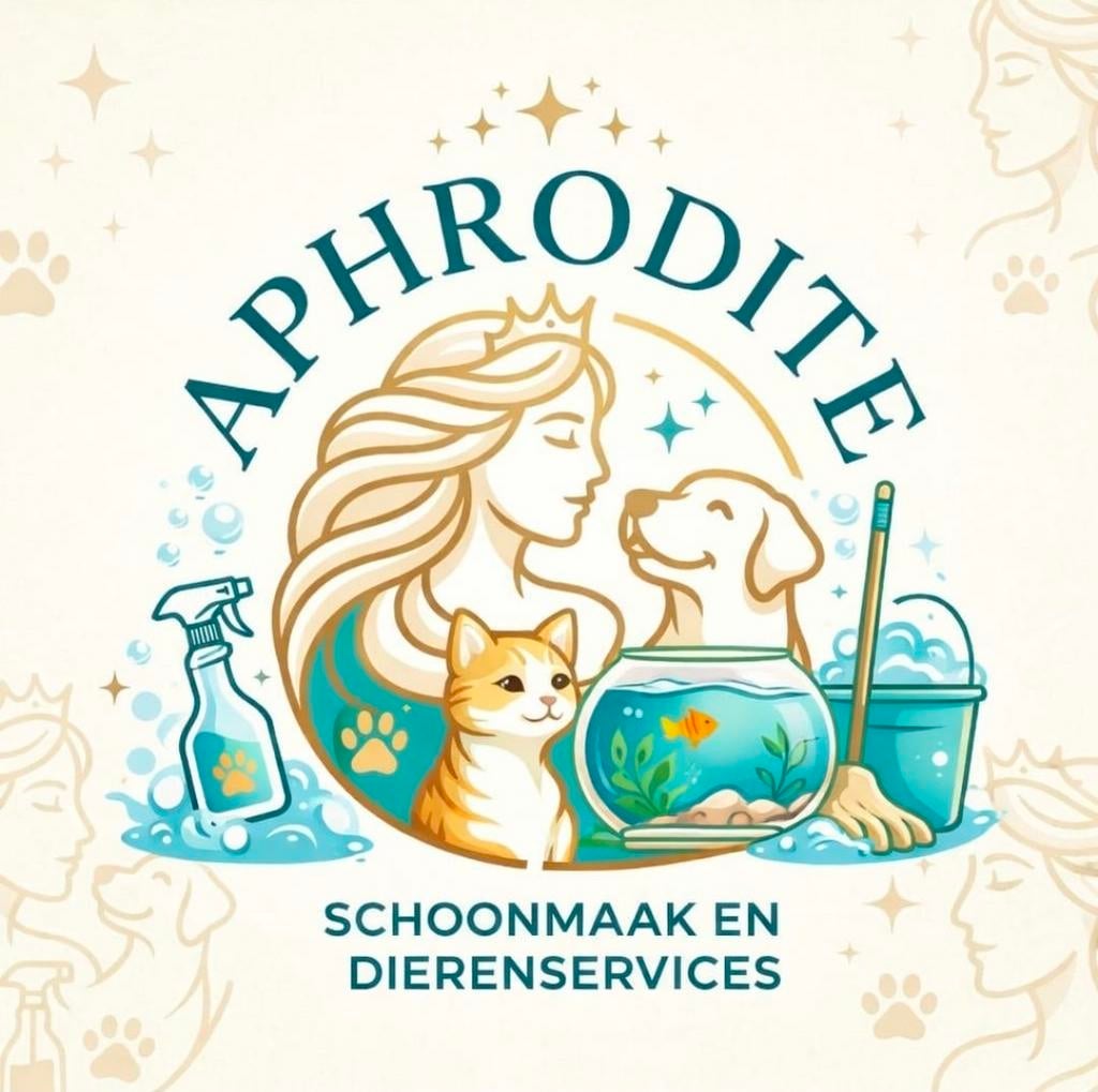 Schoonmaak- & Dierenservices Aphrodite. Uitlaat-,verzorging, Komt aan huis, Oppas