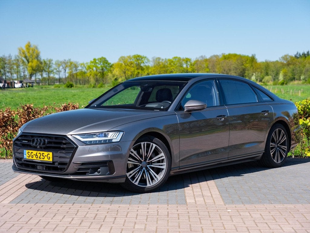 Audi A8 L 55 TFSI quattro Lang Pro+ | B&O Advanced High | Ac, Auto's, Audi, Dealer onderhouden, Gebruikt, Bedrijf, Vierwielaandrijving