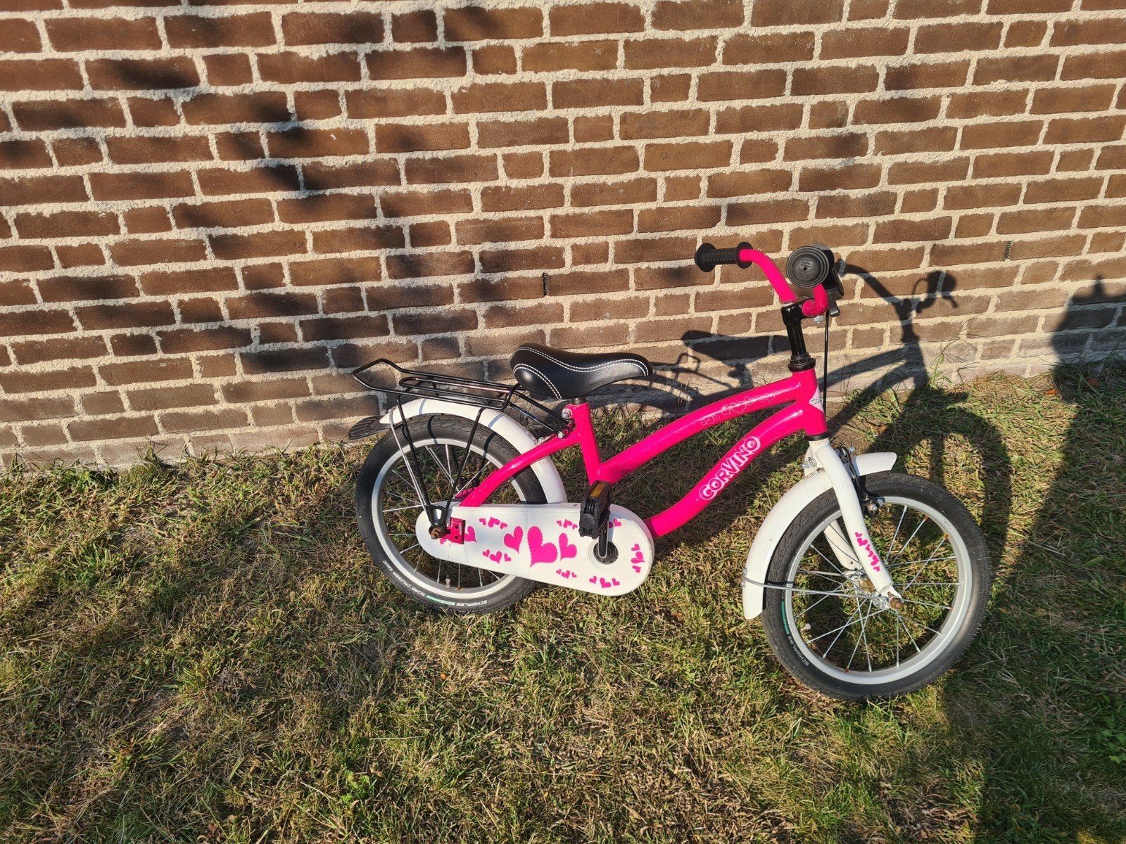 Roze kinderfiets 16 inch - trapas los, Ophalen, Gebruikt, 16 tot 20 inch
