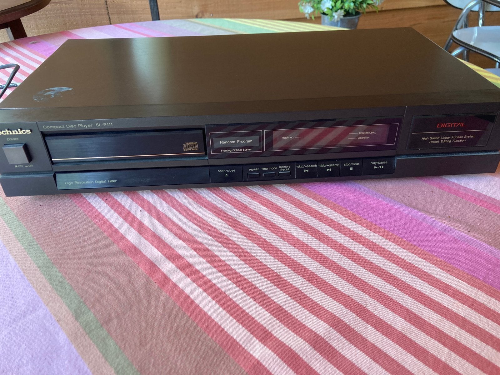 Technics SL-P111 Compact Disc Speler - Vintage CD-speler, Audio, Tv en Foto, Cd-spelers, Ophalen of Verzenden, Gebruikt, Technics