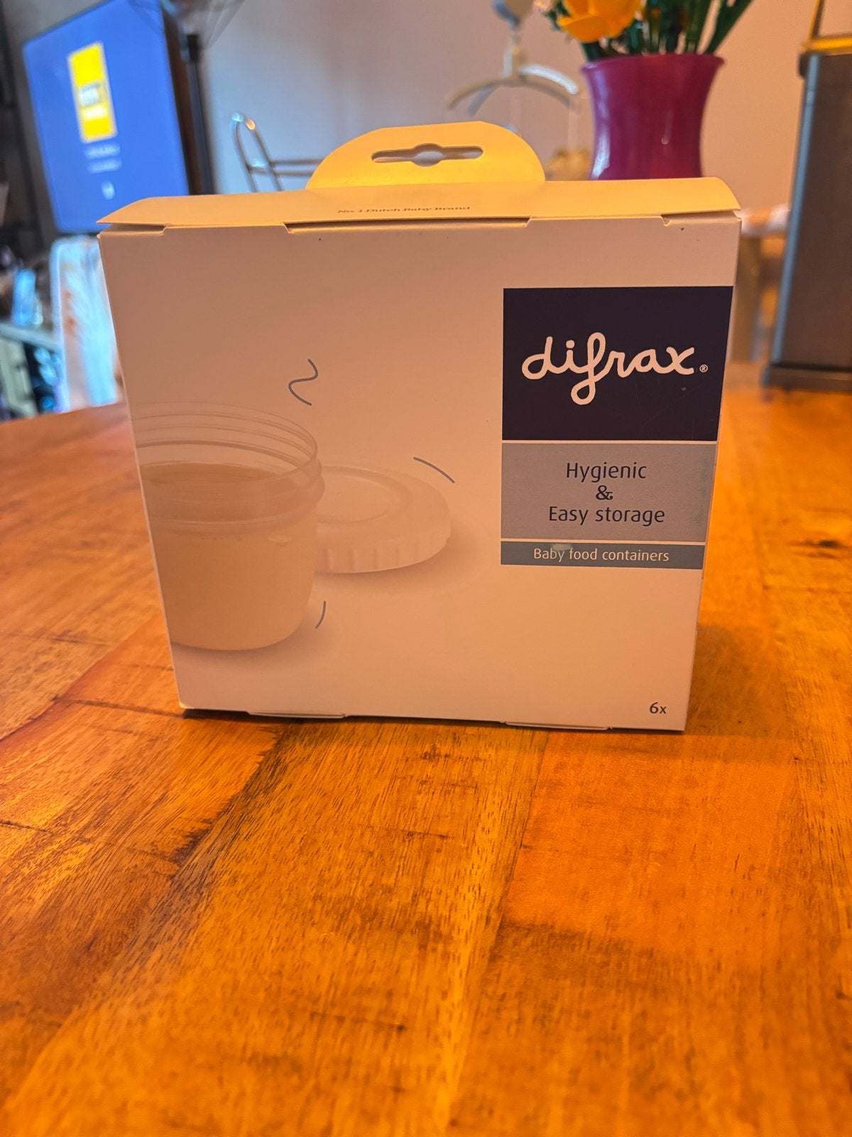 Difrax bewaarbakjes voor borstvoeding/hapjes (6x), Ophalen, Nieuw, Bewaarbakje, Difrax