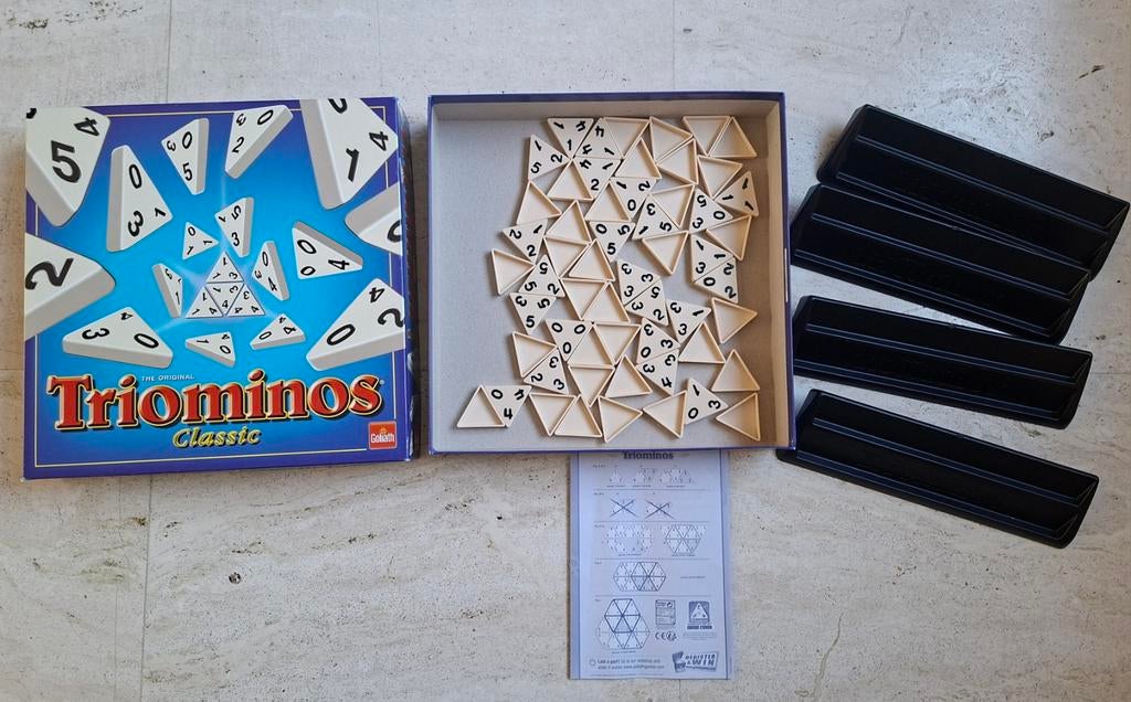 Triominos compleet ZGAN, Ophalen of Verzenden, Zo goed als nieuw