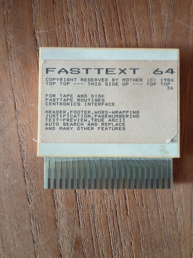 Fasttext 64 module voor Commodore 64, Computers en Software, Vintage Computers, Ophalen of Verzenden, Commodore C64