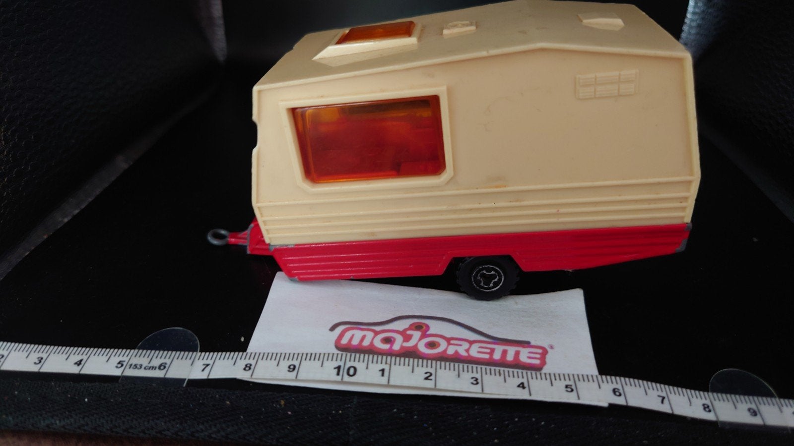 Majorette 1:56 Caravan - Vintage Speelgoed Camper, Hobby en Vrije tijd, Modelauto's | 1:50, Ophalen of Verzenden, Gebruikt, Overige typen
