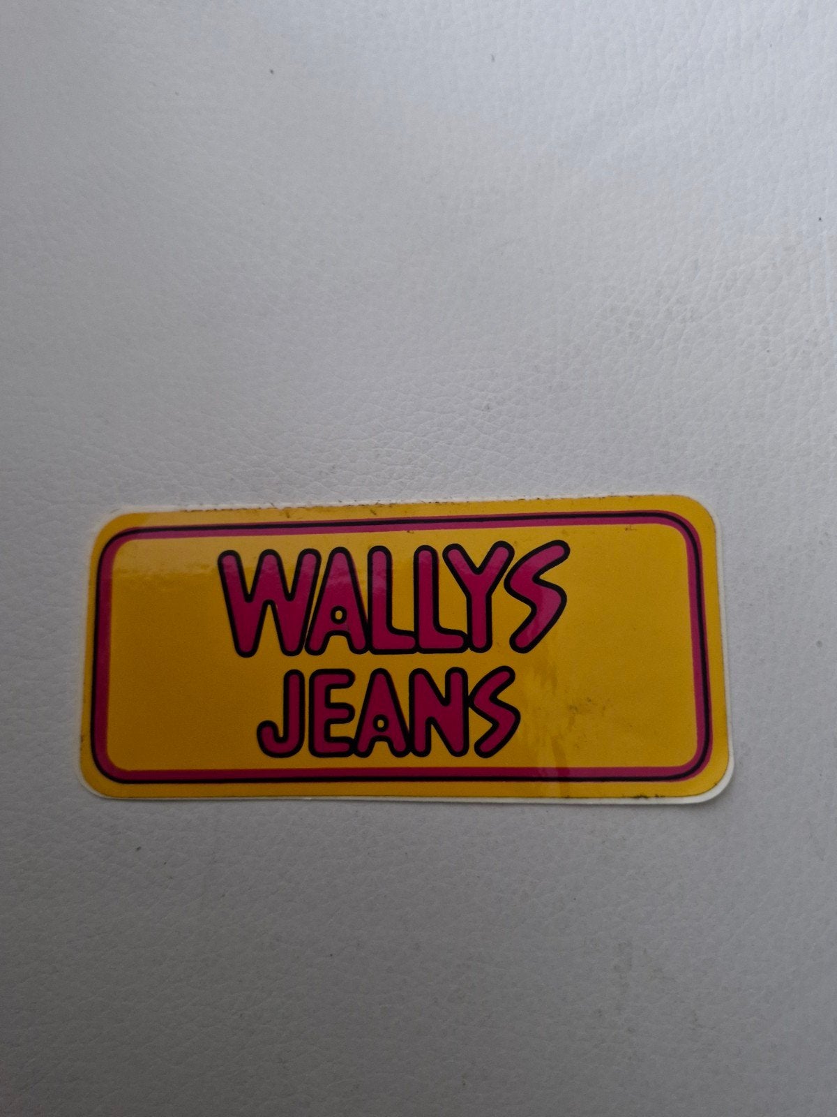 12138 Vintage Wallys Jeans sticker, Ophalen of Verzenden, Zo goed als nieuw