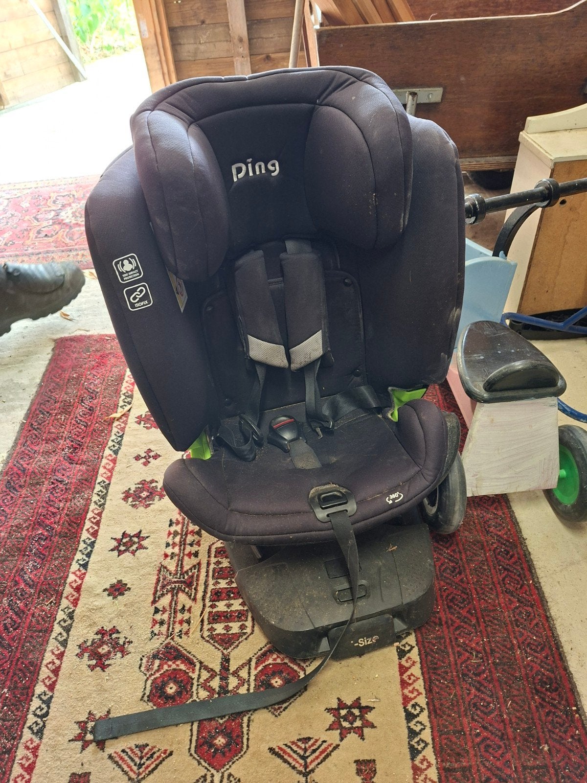 autostoel met Isofix, Ophalen