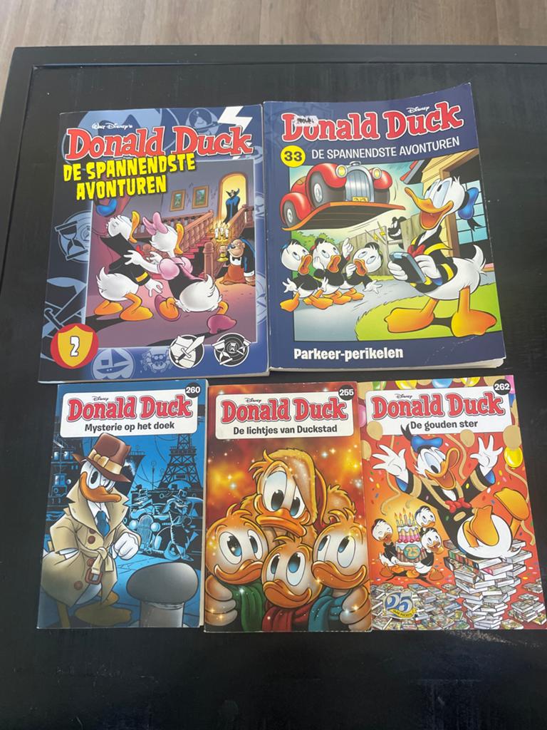 Donald Duck Stripboeken - 5 Stuks, Meerdere stripboeken, Ophalen, Gelezen