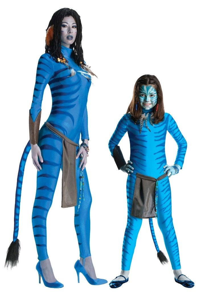 Avatar Neytiri outfit mt 122 / 128, Ophalen of Verzenden, Nieuw, 122 t/m 128, Meisje