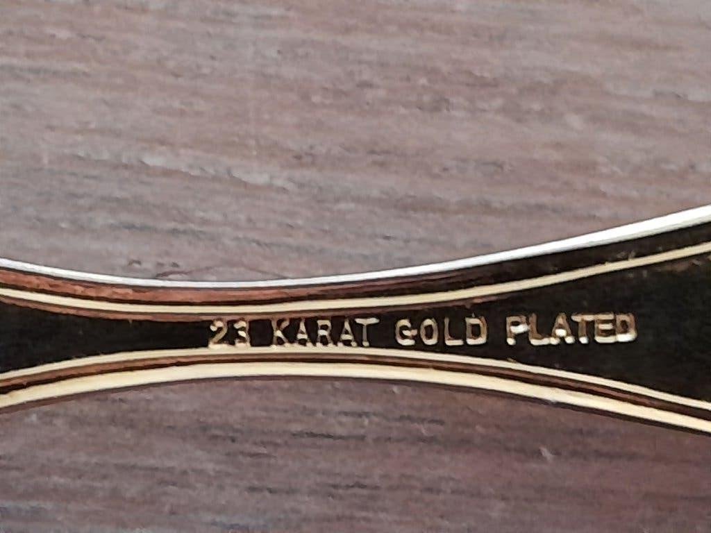 23 karat gold plated theelepel, Ophalen of Verzenden