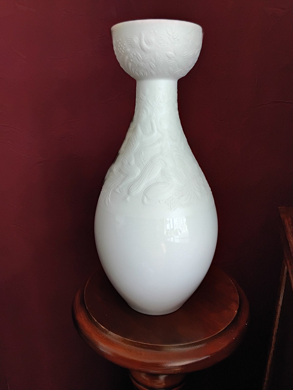 Elegante vaas Rosenthal  "toverfluit" hoogwaardig porselein, Ophalen of Verzenden