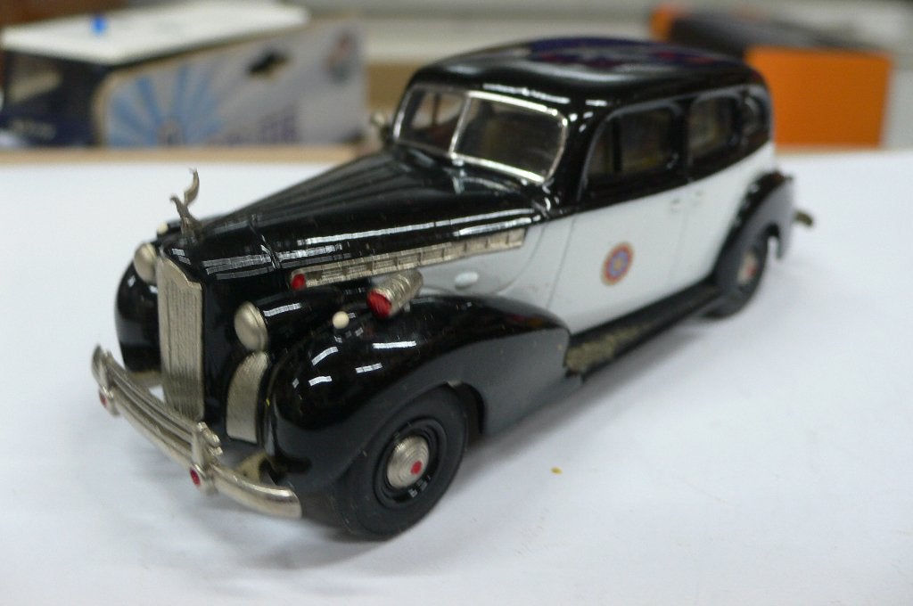 packard  sherrifs car - rex models - geheel metaal ! 1/43, Verzenden, Nieuw, Auto, Overige merken