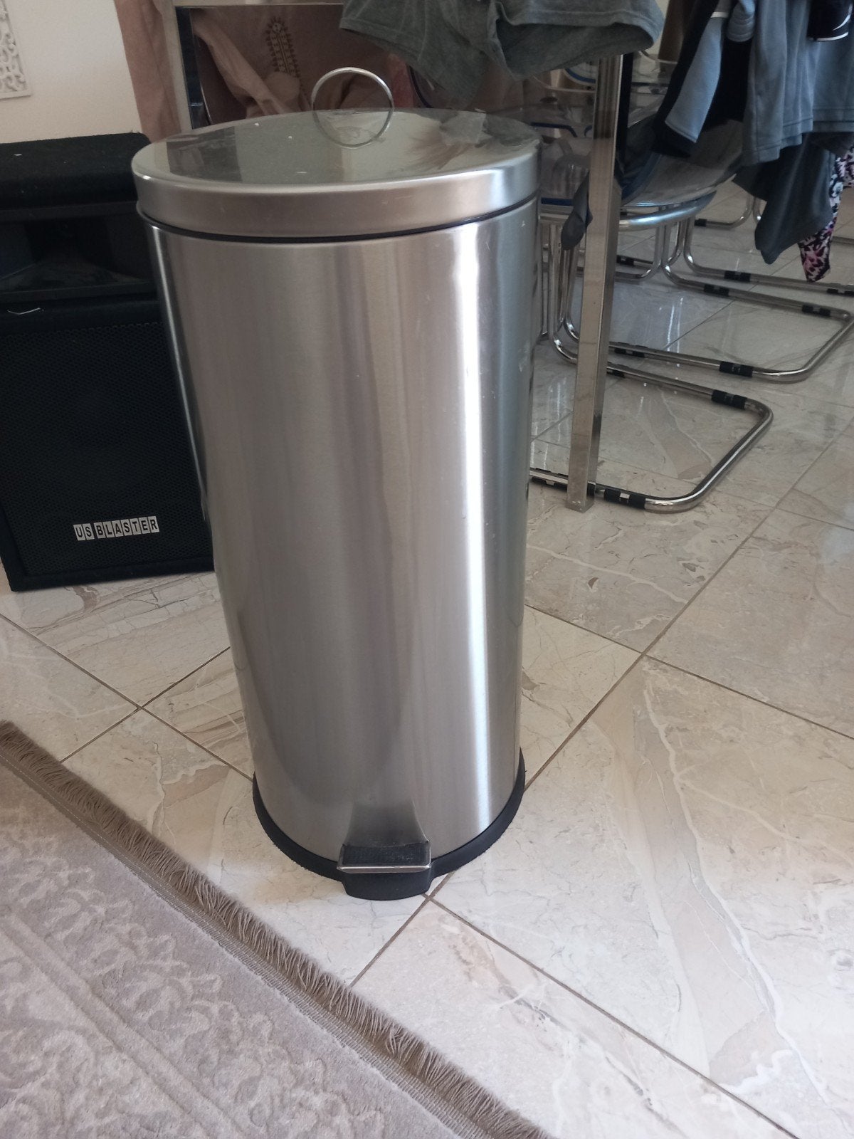 RVS Pedaalemmer - 30 liter, Gebruikt, Met pedaal, Ophalen of Verzenden, 20 tot 30 liter