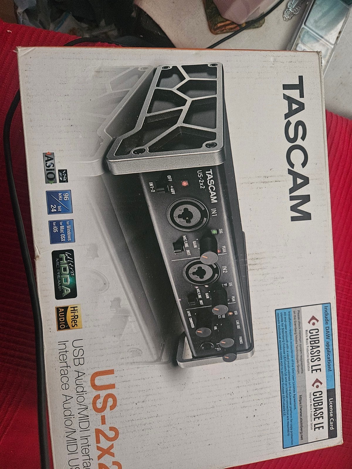 Tascam US 2x2 - Interface, Ophalen of Verzenden, Zo goed als nieuw