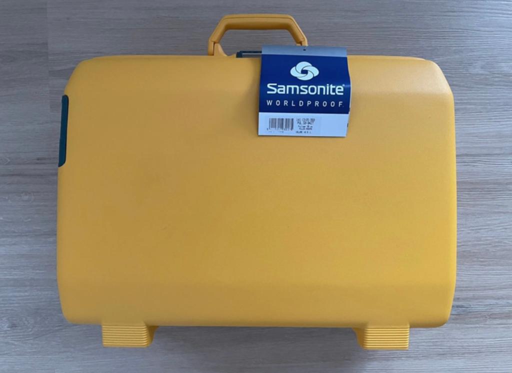 Samsonite nieuwe koffer geel, Hard kunststof, 45 tot 55 cm, Ophalen of Verzenden, 70 cm of meer