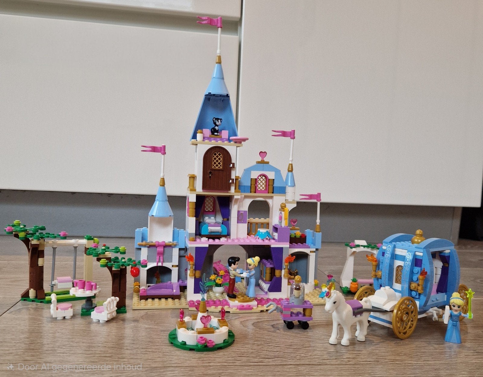 Lego Disney Princess kasteel en koets, Ophalen of Verzenden, Zo goed als nieuw