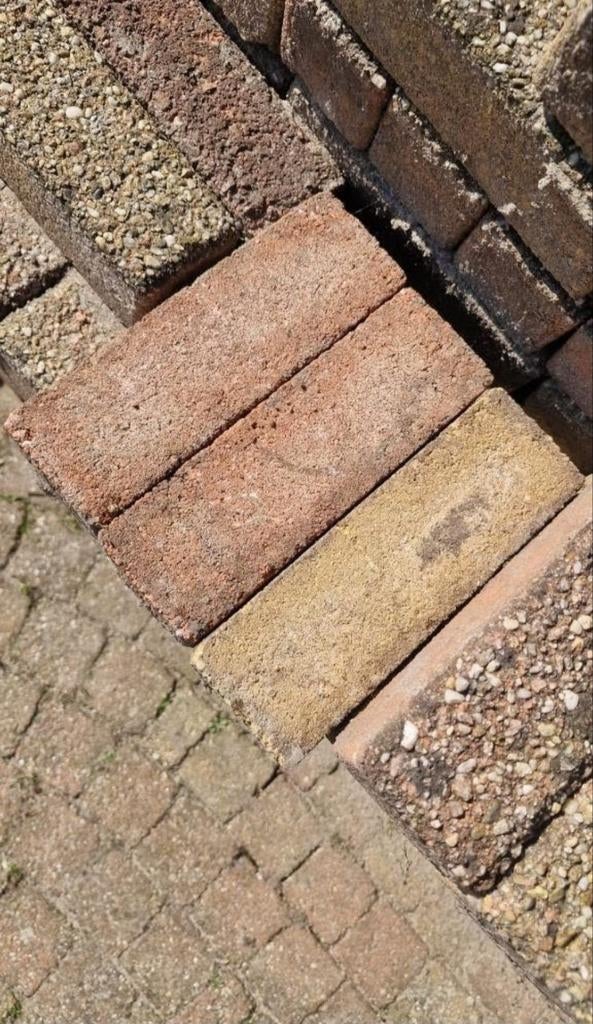 Klinker 21x7 cm +/- 9 m2, Tuin en Terras, Tegels en Klinkers, Ophalen, Gebruikt, Klinkers, 10 m² of meer