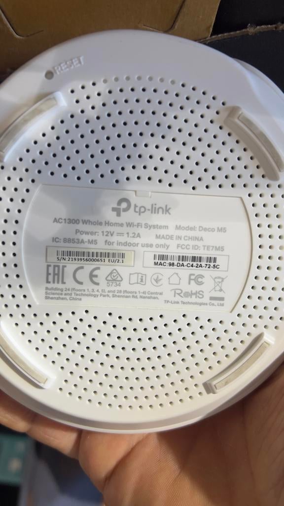 TP-Link Deco M5 AC1300 Whole Home Wi-Fi Systeem, Ophalen of Verzenden, Zo goed als nieuw, Router, TPLink
