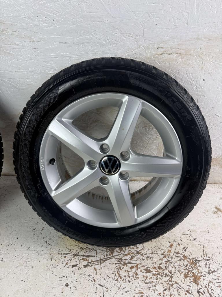 Originele Volkswagen Golf Caddy velgen 16" 5x112 Aspen 7mm!, Niet ingevuld, Gebruikt, 16 inch, Banden en Velgen