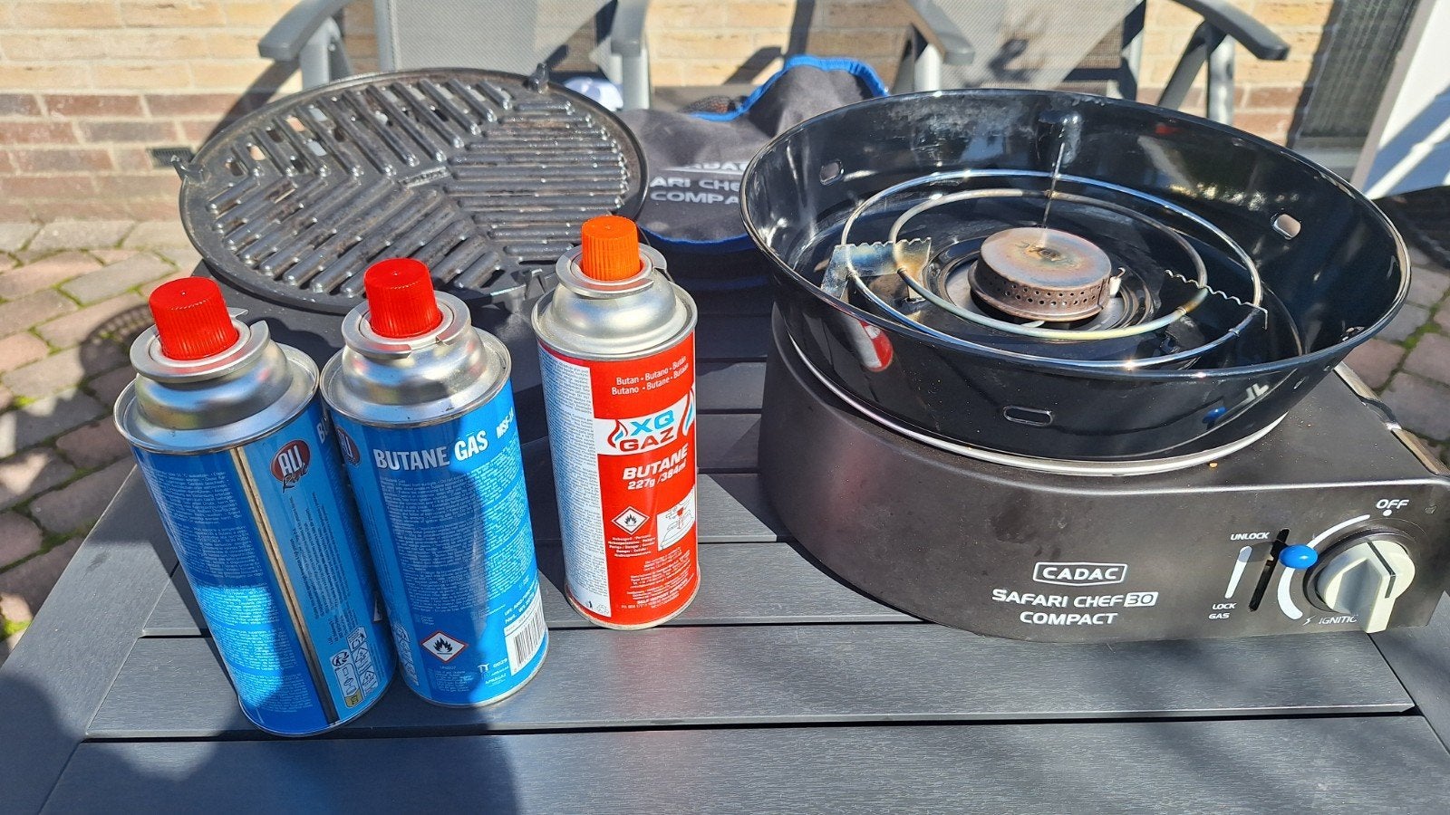 Cadac Safarichef 30 met gaspatronen, Ophalen of Verzenden, Gebruikt