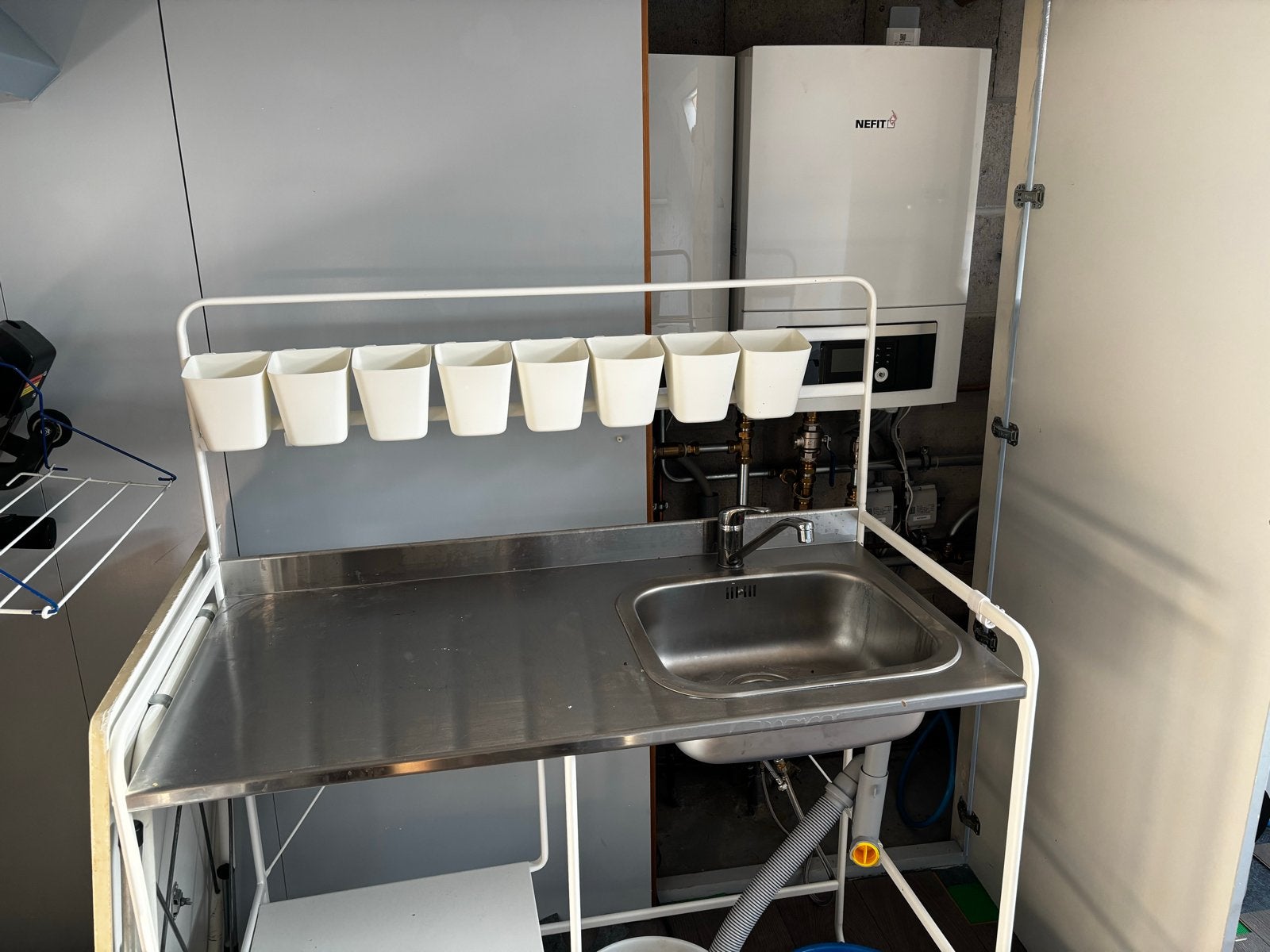 IKEA Keukentrolley met spoelbak en opbergbakjes, Huis en Inrichting, Ophalen, Gebruikt, IKEA, Keukentrolley