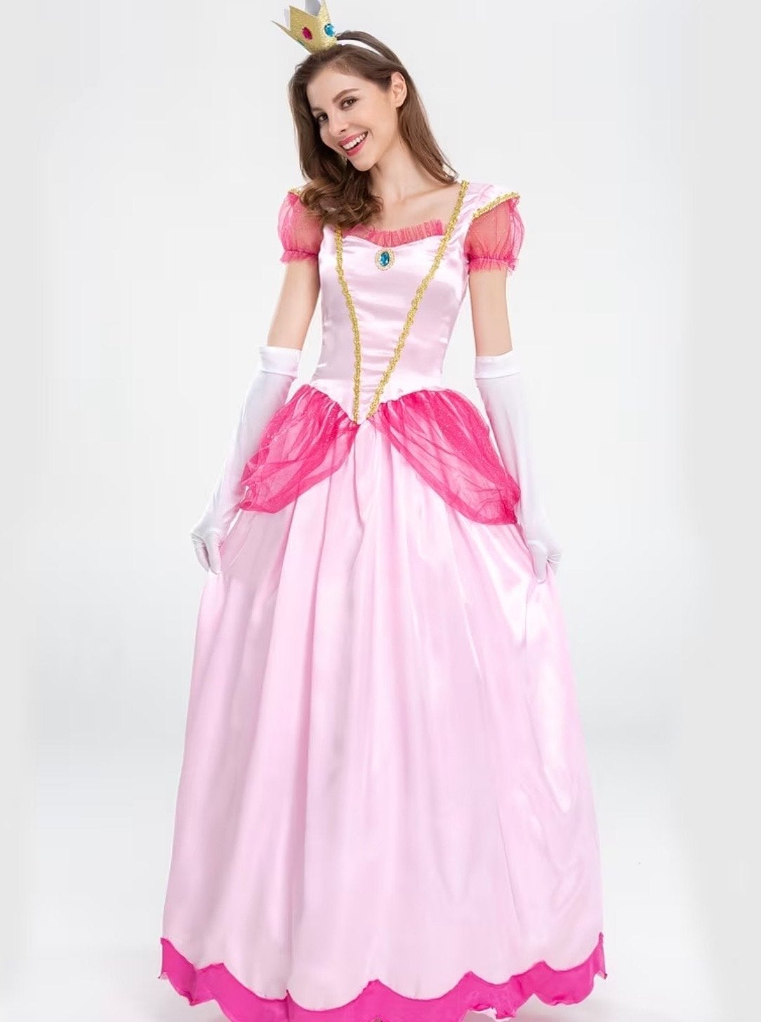 Prinsessenjurk Roze - 3-delig Kostuum Maat S/M, Carnaval, Verzenden, Nieuw, Kleding