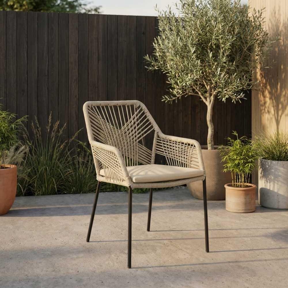 Calgary/Seville dining tuinset 120cm rond | alu + polywood, Tuin en Terras, Tuinsets en Loungesets, Ophalen, 5 zitplaatsen, Gebruikt