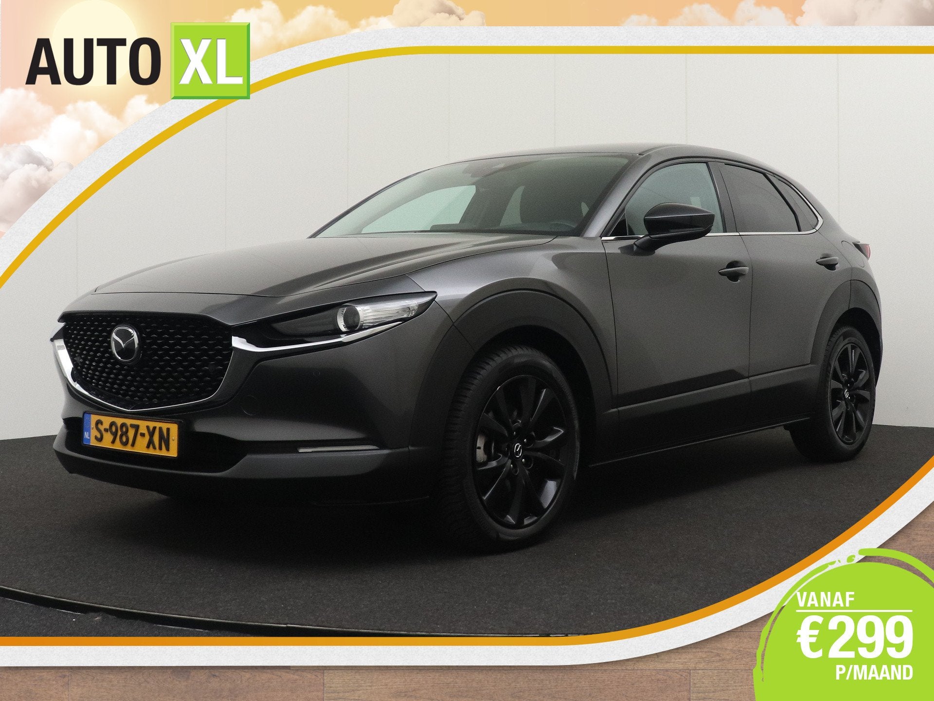Mazda CX-30 2.0 e-SkyActiv-X M Hybrid Homura Trekhaak Head-U, Auto's, Stof, Gebruikt, 4 cilinders, Origineel Nederlands