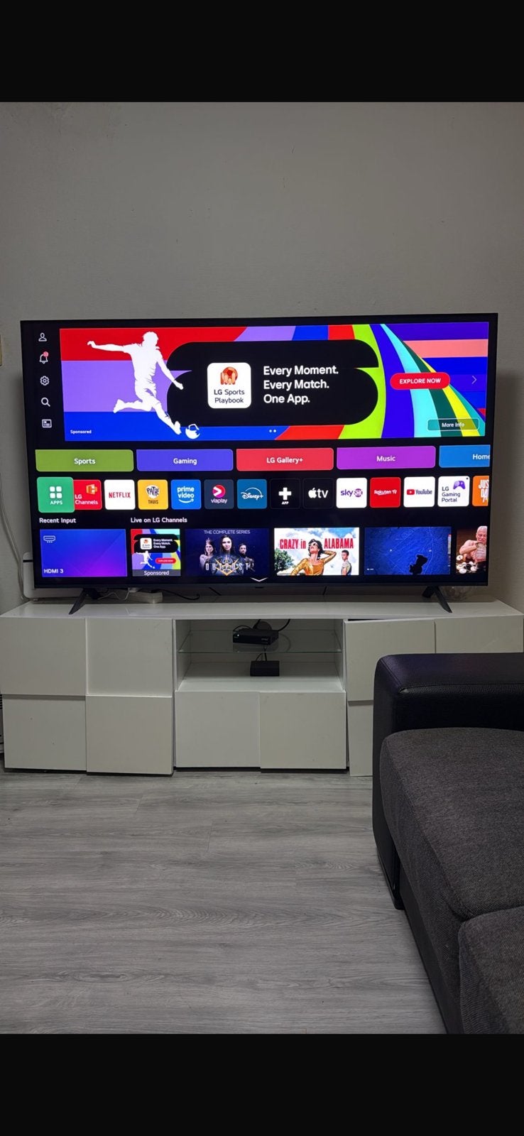 LG 75 Inch QNED Smart TV (75QNED756RA) – 4K, 50 Hz, Ophalen of Verzenden, Zo goed als nieuw, 100 cm of meer