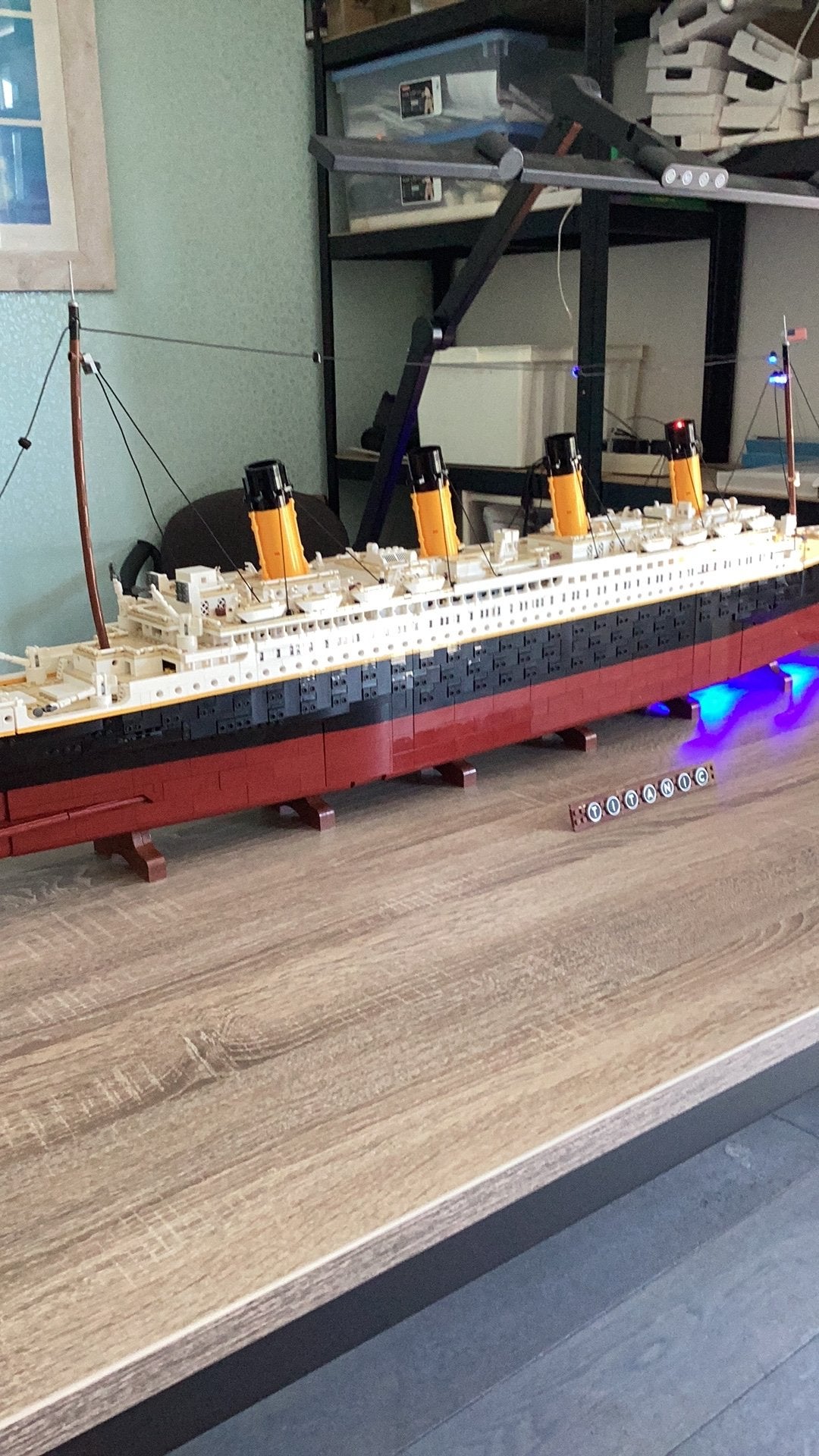 Lego Titanic, Ophalen, Gebruikt