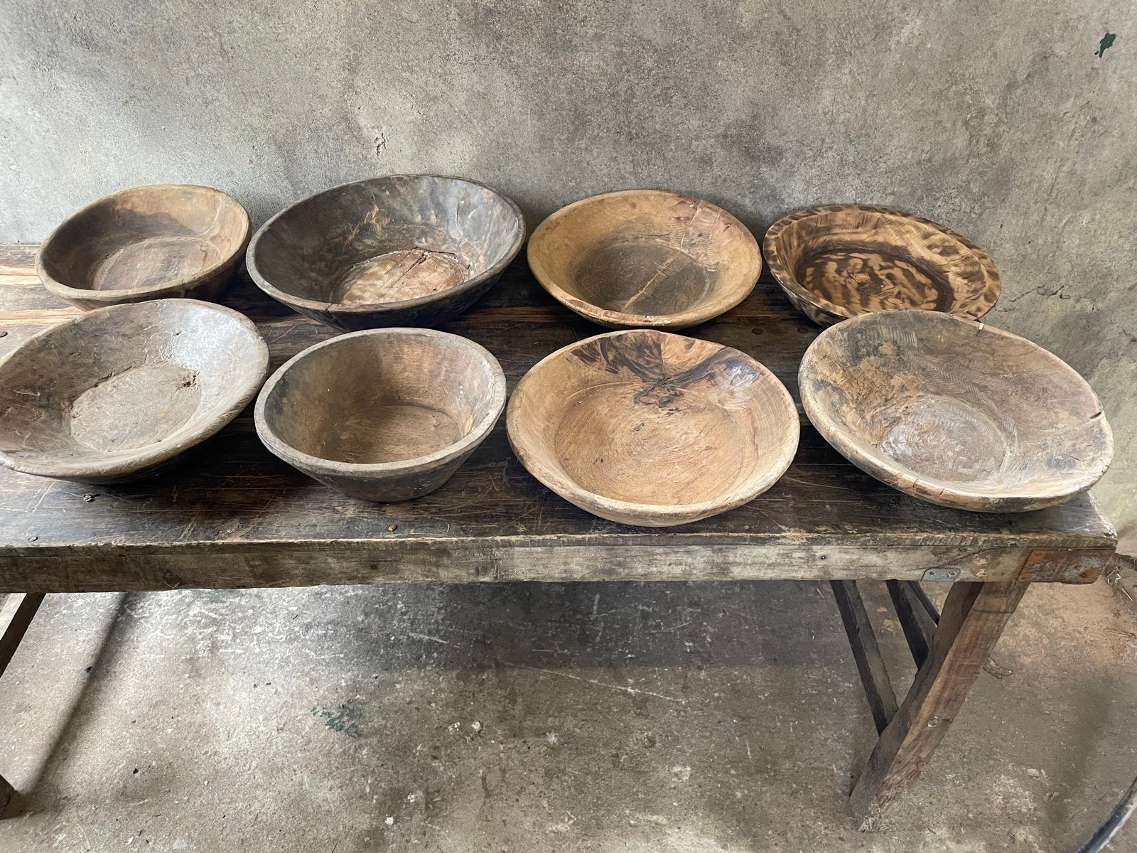 Diverse Houten Schalen uit India - Decoratie, Ophalen