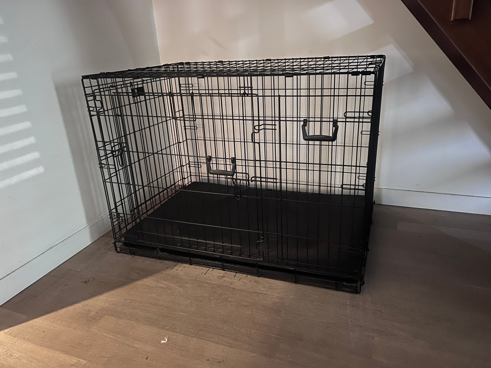 Grote zwarte bench hond 106x69c79, Ophalen, Gebruikt