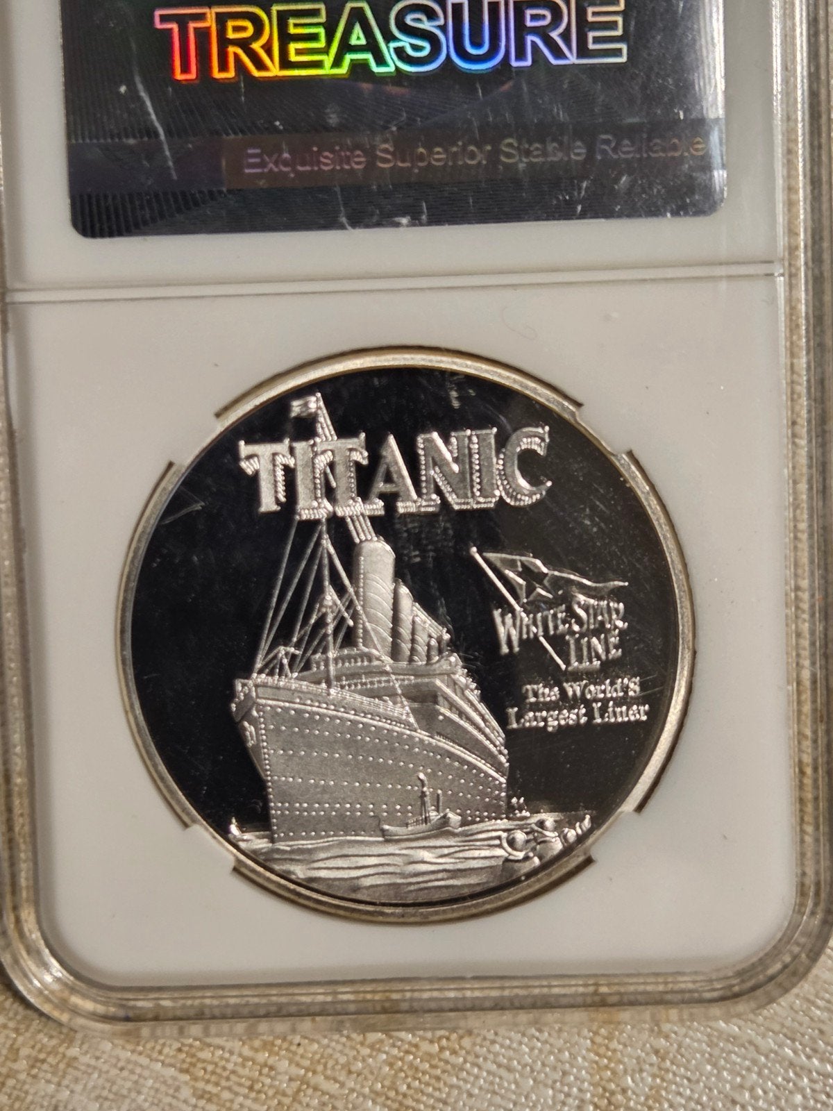Titanic Herdenkingsmunt - Zilverkleurig, Ophalen of Verzenden