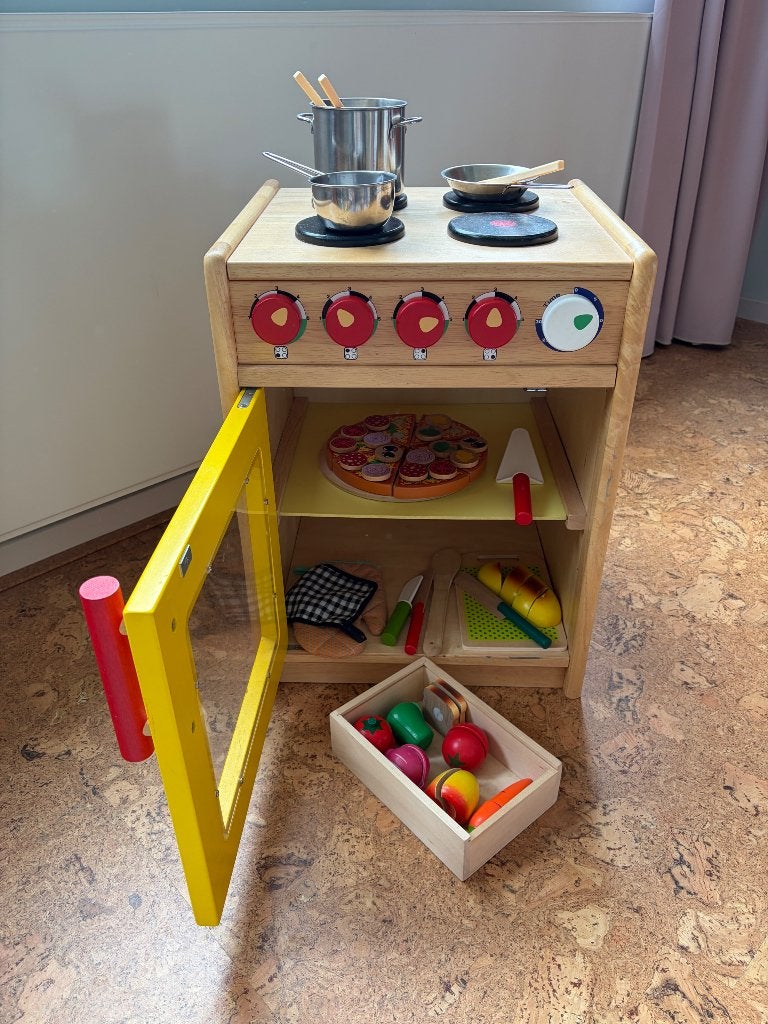 Houten keukentje incl. inhoud, Kinderen en Baby's, Speelgoed | Speelkeukens, Ophalen, Gebruikt, Hout, Speelkeuken