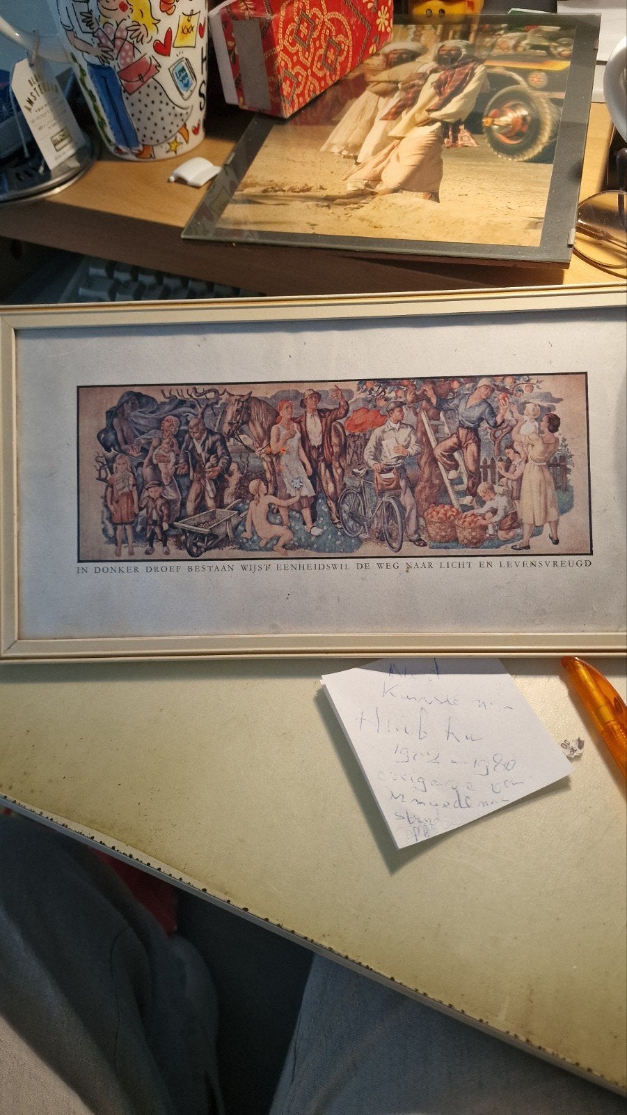 1900 ANAB 1960 KUNSTENAAR HUUB Ru 1902-1980, Ophalen of Verzenden