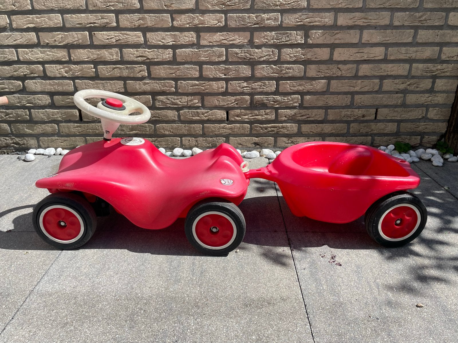 BIG Bobby Car Classic met aanhanger - rood, Ophalen, Gebruikt, Loopvoertuig
