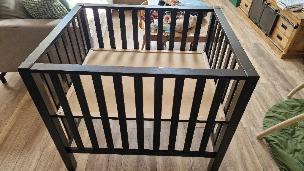 Baby box zwart, Kinderen en Baby's, Boxen, Ophalen, Gebruikt, Rechthoekig, In hoogte verstelbaar