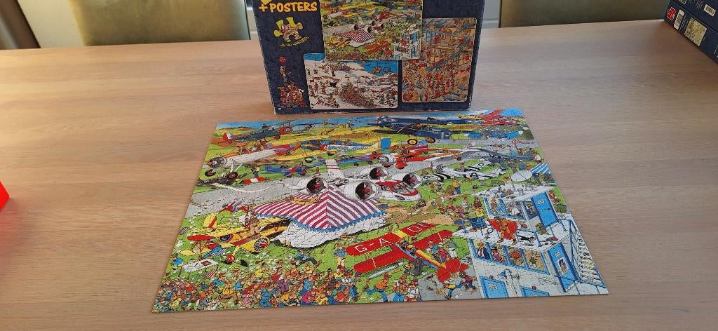 Jan van Haasteren - 3 in 1 puzzel, Ophalen of Verzenden, 500 t/m 1500 stukjes, Zo goed als nieuw, Legpuzzel